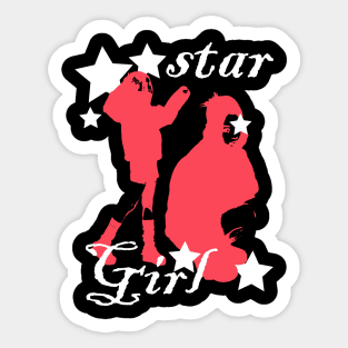 Star Girl Sticker